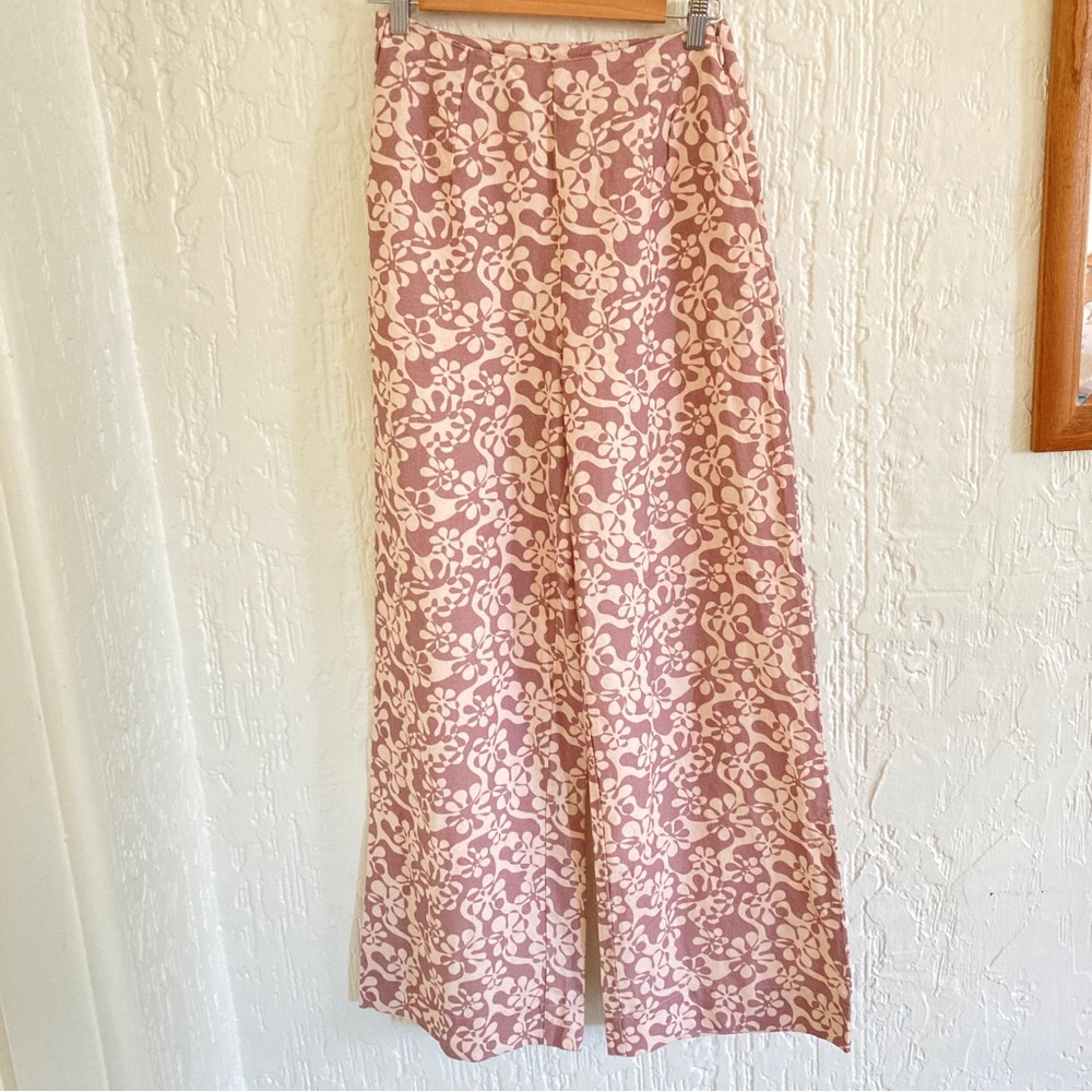 Rhythm Pattern Print Wide Leg Pants Size 4 - Picture 8 of 8